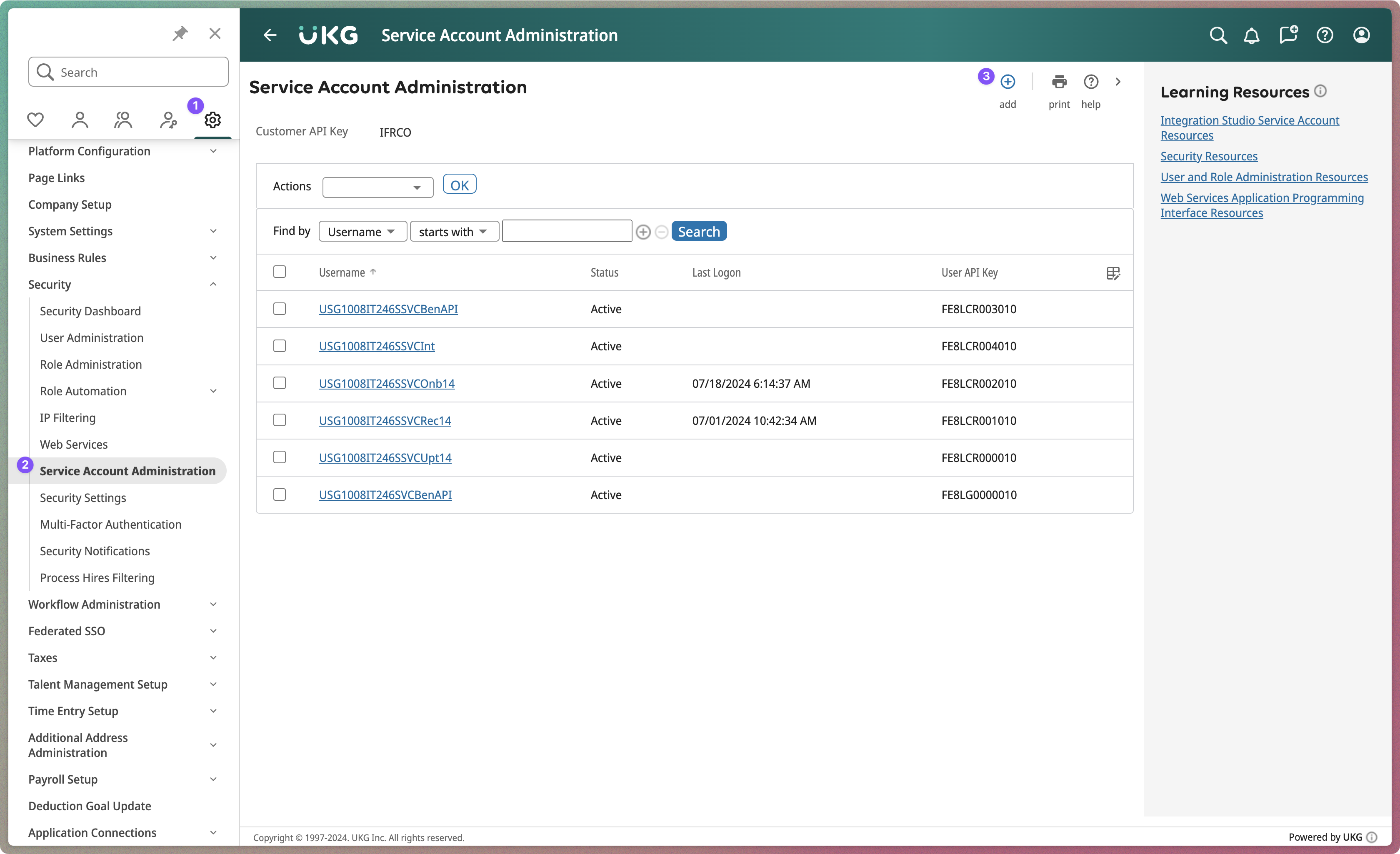 Step 1 - Go to setting and add new service account user.png